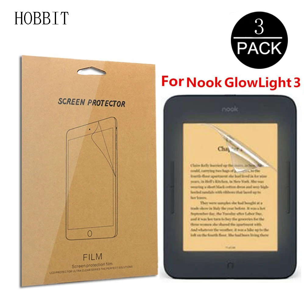 Прозрачная защитная пленка для ЖК экрана Barnes и Noble Nook GlowLight 3 модель электронной