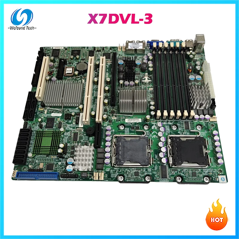 Для Supermicro Серверная материнская плата для X7DVL-3 LGA771 5000V 54/53/52/51 SAS/SATA идеально Тесты