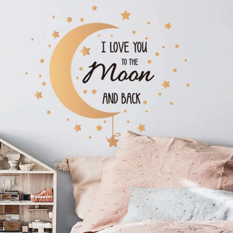 Romantic Moon Stars Wall Stickers for Bedroom Living Room Wall Decor Removable Vinyl PVC Wall Decals Sticker on Wall Home Decor
Romantic Moon Stars Wall Stickers for Bedroom Living Room Wall Decor Removable Vinyl PVC Wall Decals Sticker on Wall Home Decor