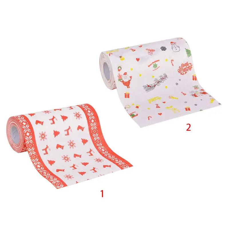 Christmas Disposable Kitchen Paper Towel Roller Cute Cartoon Elk Santa Snowman Printed Dishes Cleaning Tissue Gadgets
Christmas Disposable Kitchen Paper Towel Roller Cute Cartoon Elk Santa Snowman Printed Dishes Cleaning Tissue Gadgets