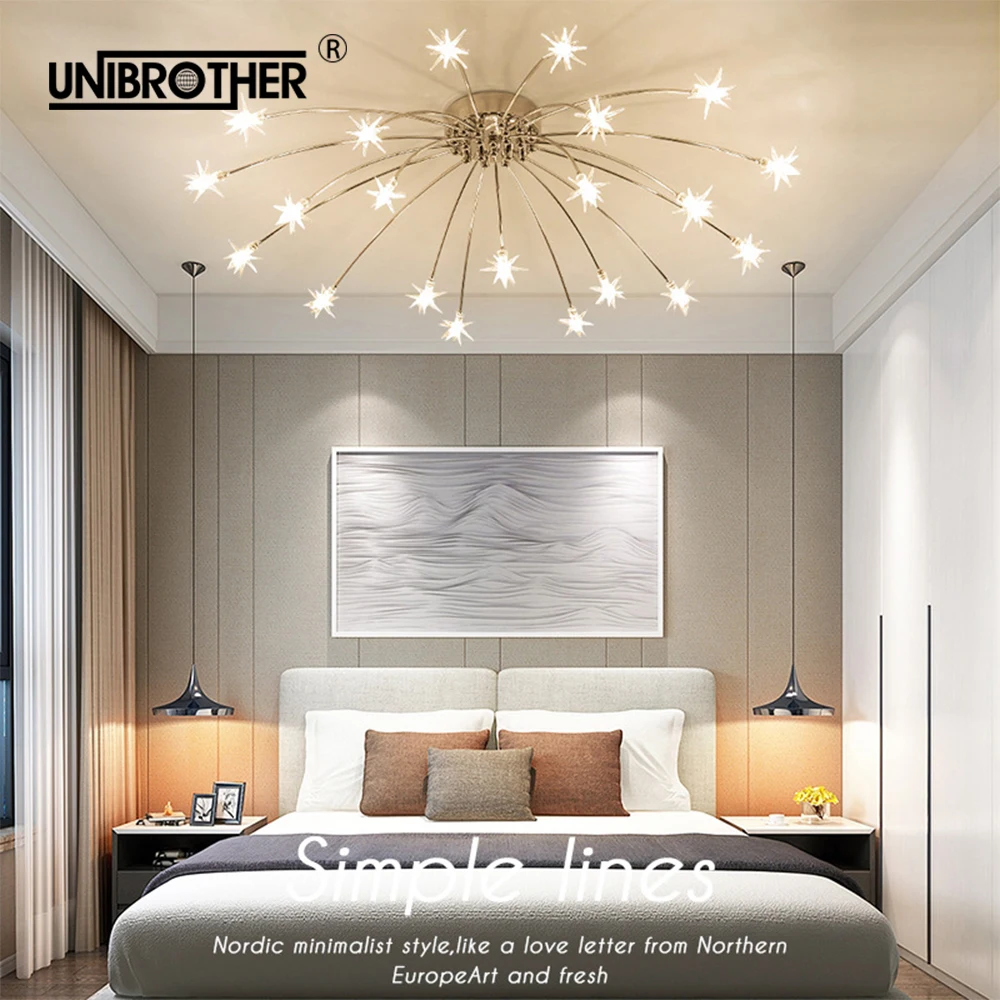 Starry Sky stars LED Ceiling Lights Light Modern Round Crystal Glass 21/28 Heads Lamps Bedroom Living Room Fixtures
Starry Sky stars LED Ceiling Lights Light Modern Round Crystal Glass 21/28 Heads Lamps Bedroom Living Room Fixtures