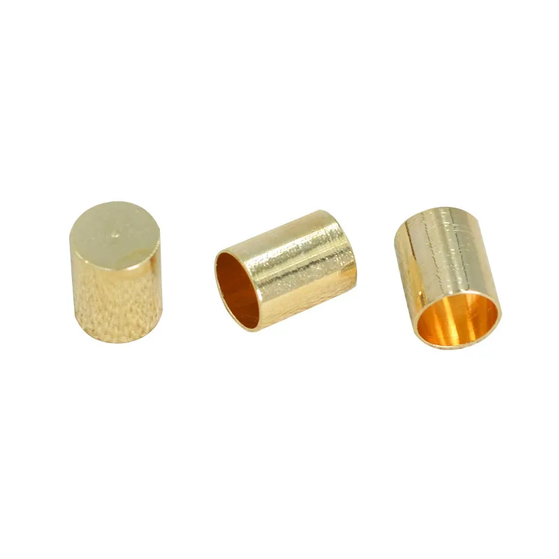 100 PCS 2.5-3-3.5-4-5mm Metal Leather Rope Copper End Caps For Jewelry Making Round Cord Fastener End Crimping DIY Findings
100 PCS 2.5-3-3.5-4-5mm Metal Leather Rope Copper End Caps For Jewelry Making Round Cord Fastener End Crimping DIY Findings