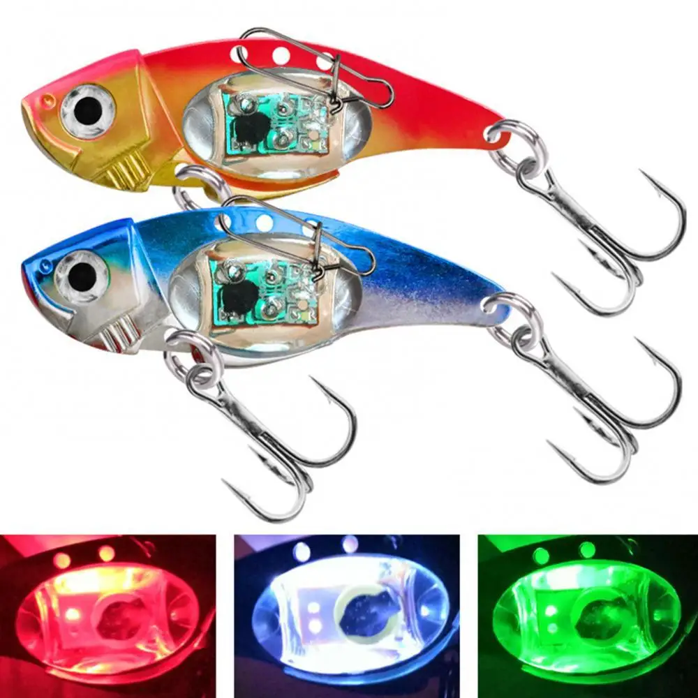 8cm Metal Electronic Vibration Fake Bait Faux Lure Fish Hooks with LED Light Vibration Fake Bait Lure Fish Hooks with LED Light
8cm Metal Electronic Vibration Fake Bait Faux Lure Fish Hooks with LED Light Vibration Fake Bait Lure Fish Hooks with LED Light