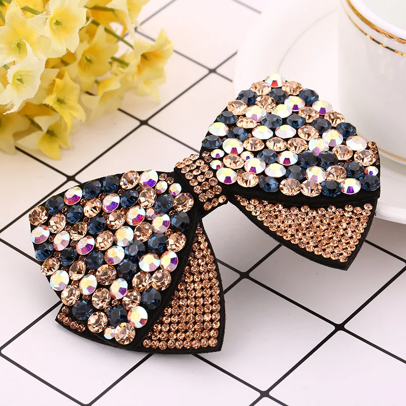 High Quality Korea Sweet Girl Hair Clips Bowknot Rhinestone Barrettes Women Fashion Shiny Full Diamond Headwear Hair Accessories
High Quality Korea Sweet Girl Hair Clips Bowknot Rhinestone Barrettes Women Fashion Shiny Full Diamond Headwear Hair Accessories