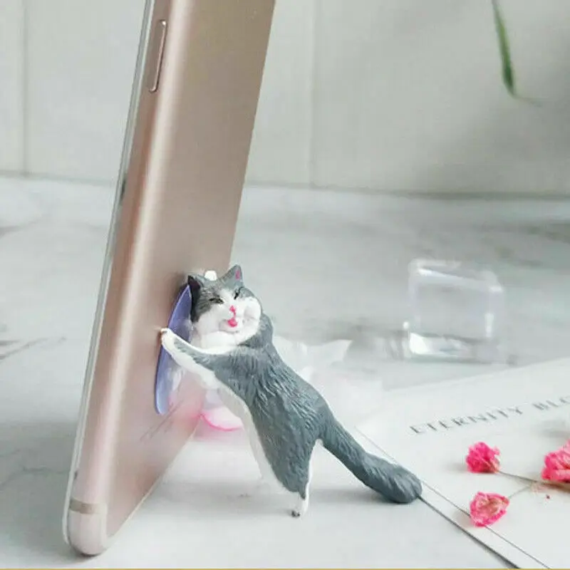 Cute Cat Desktop Stand Phone Holder Accessories For Mobile Phones PVC Smart Phone Bracket For IPhone Samsung Huawei Xiaomi Etc
Cute Cat Desktop Stand Phone Holder Accessories For Mobile Phones PVC Smart Phone Bracket For IPhone Samsung Huawei Xiaomi Etc