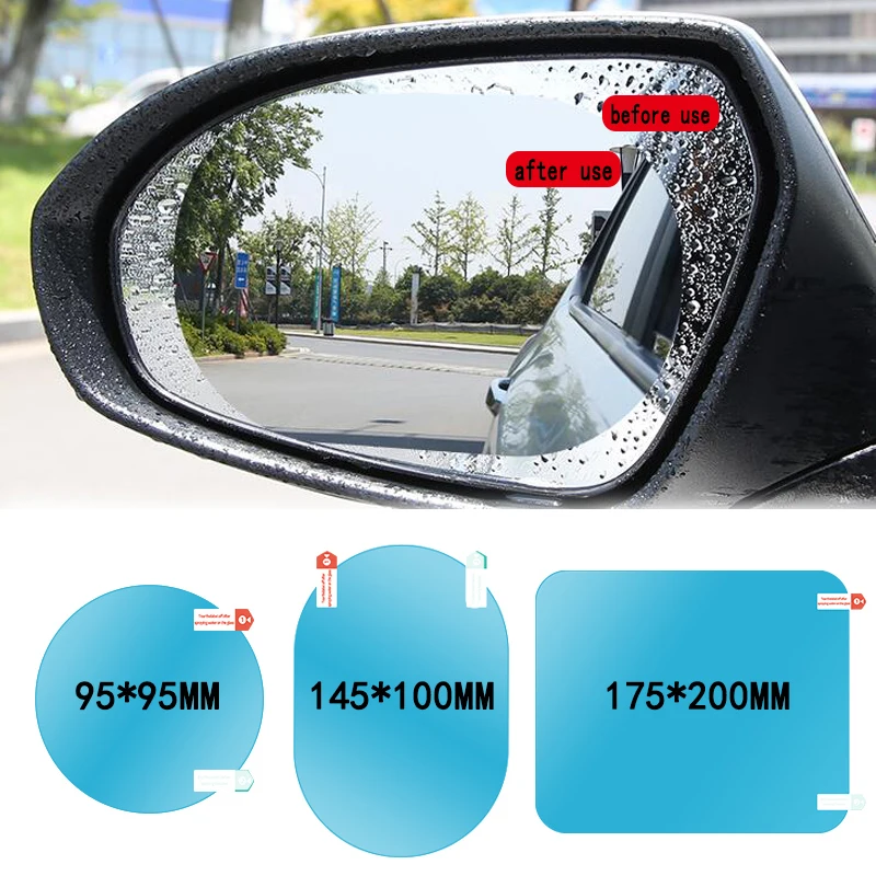 2Pcs/set Rainproof Car Accessories Car Mirror Window Clear Film Membrane Anti Fog Anti-glare Waterproof Sticker Driving Safety
2Pcs/set Rainproof Car Accessories Car Mirror Window Clear Film Membrane Anti Fog Anti-glare Waterproof Sticker Driving Safety