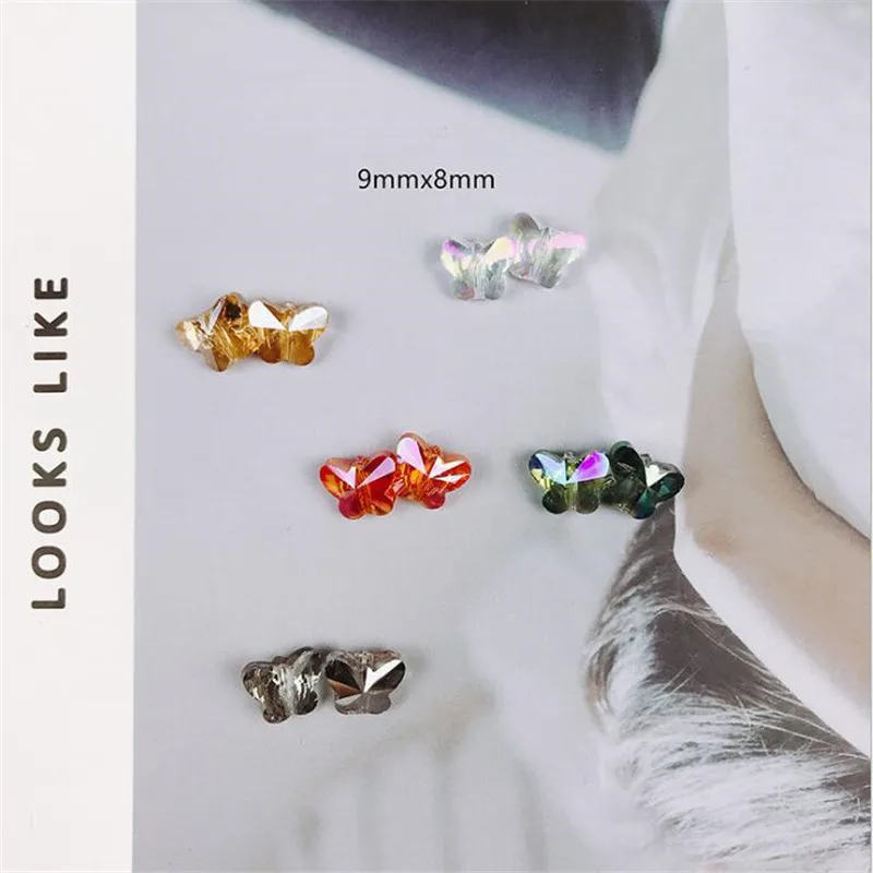 10pcs/lot Artificial crystal Glass butterfly diy Handmade Jewelry Making Materials Earrings Pendant
10pcs/lot Artificial crystal Glass butterfly diy Handmade Jewelry Making Materials Earrings Pendant