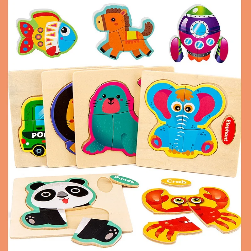 Baby Toys 3D Wooden Puzzle Jigsaw Toys for Boy Girl Cartoon Animal Puzzles Intelligence Kids Early Educational Brain Teaser Toys
Baby Toys 3D Wooden Puzzle Jigsaw Toys for Boy Girl Cartoon Animal Puzzles Intelligence Kids Early Educational Brain Teaser Toys