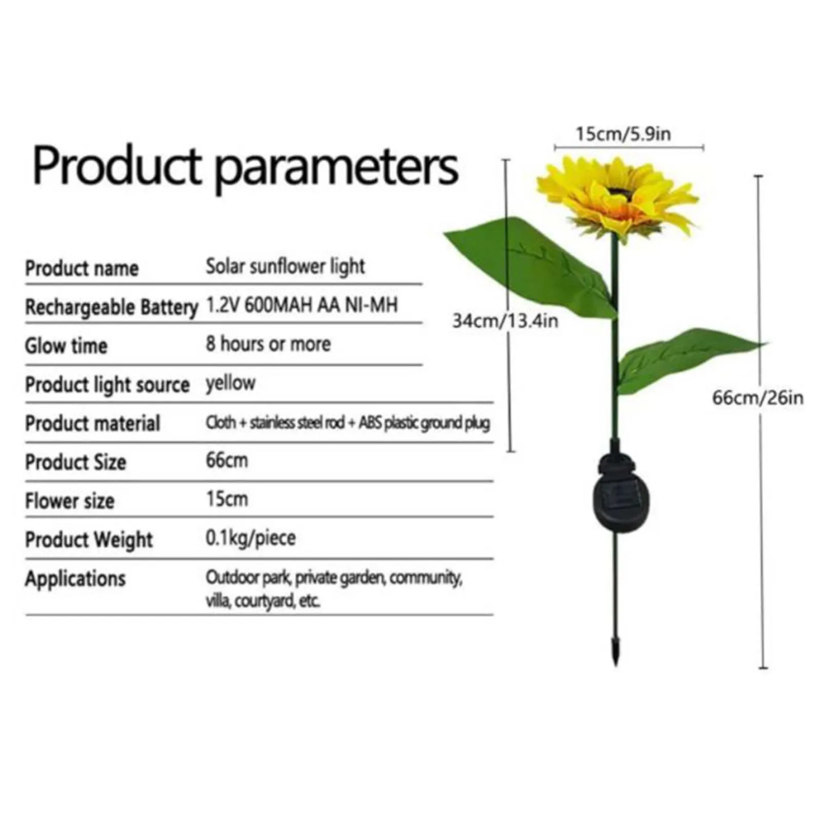 Outdoor Garden Courtyard Lawn Lamp Sunflower Solar Light Led Lawn Outdoor Garden Courtyard Solar Lamps Decorative Solar Lamps
Outdoor Garden Courtyard Lawn Lamp Sunflower Solar Light Led Lawn Outdoor Garden Courtyard Solar Lamps Decorative Solar Lamps