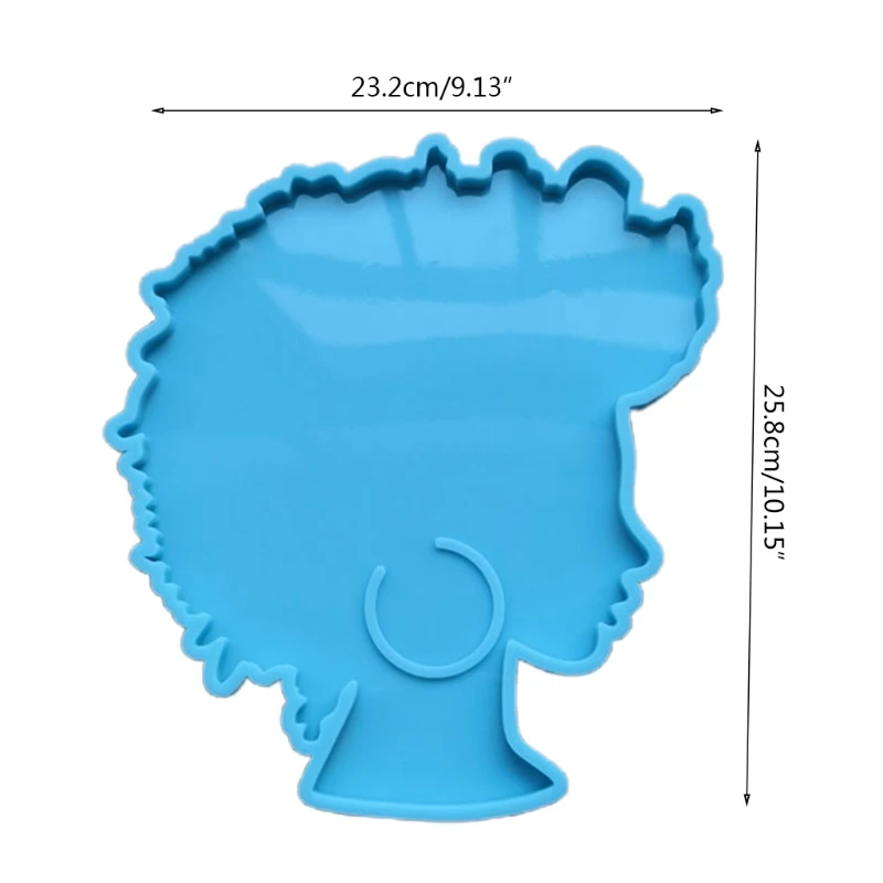 Afro Female Coaster Epoxy Resin Mold Beauty Explode Head Rolling Tray Silicone Mould DIY Crafts Jewelry Decor Tool M17
Afro Female Coaster Epoxy Resin Mold Beauty Explode Head Rolling Tray Silicone Mould DIY Crafts Jewelry Decor Tool M17