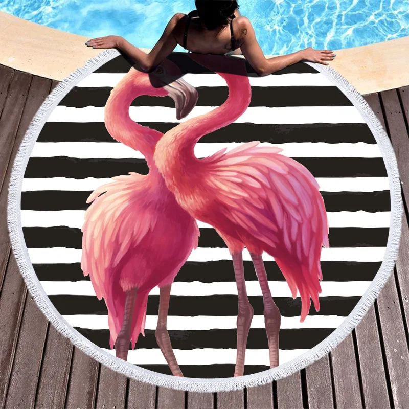 Flamingo Stripes Printed Large Round Beach Towel Microfiber Round Fabric Bath Towels For Living Room Outdoor
Flamingo Stripes Printed Large Round Beach Towel Microfiber Round Fabric Bath Towels For Living Room Outdoor