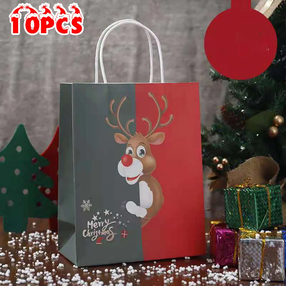 10PCS Christmas Bag Wrapping Paper Retail Bag Present Christmas Favor Supplies Candy Cookies Packaging Paper Box Gift Wrapping
10PCS Christmas Bag Wrapping Paper Retail Bag Present Christmas Favor Supplies Candy Cookies Packaging Paper Box Gift Wrapping