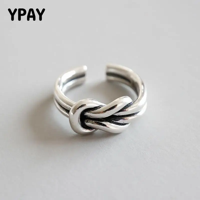 YPAY 100% S925 кольца из стерлингового серебра для Для женщин Винтаж в стиле ретро; Ботинки из органической кожи; Стиль двойные толстые линии узел Открытое кольцо YMR566
YPAY 100% S925 кольца из стерлингового серебра для Для женщин Винтаж в стиле ретро; Ботинки из органической кожи; Стиль двойные толстые линии узел Открытое кольцо YMR566