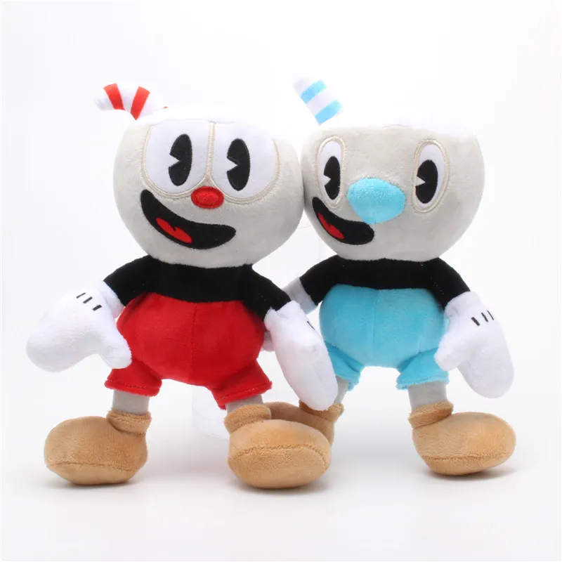 25 см Приключения Игра Cuphead плюшевые игрушки Mugman куклы дьявол легендарный Халс для