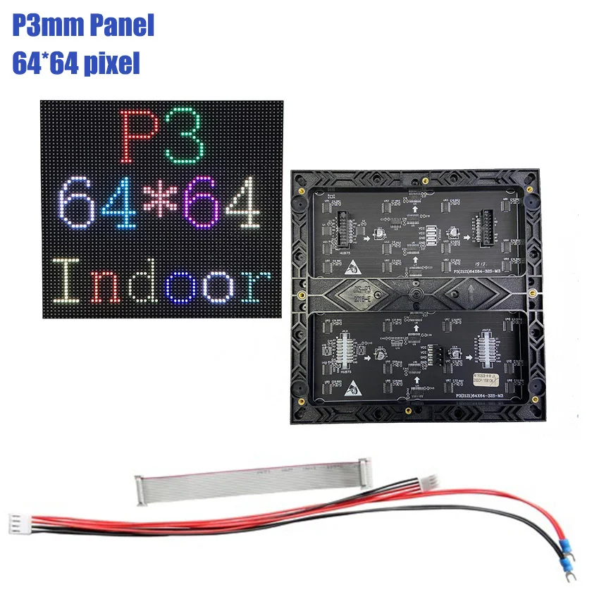 Indoor Led Display P3 64*64 Pixles 192*192mm Full Color LED Panel, Power supply, TB2 Controller LED Display Screen
Indoor Led Display P3 64*64 Pixles 192*192mm Full Color LED Panel, Power supply, TB2 Controller LED Display Screen