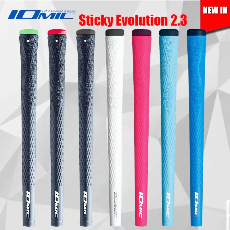 

Новые рукоятки для гольфа IOMIC sticky evolution 2,3, высококачественные резиновые рукоятки для гольфа, Стандартные 8 шт./лот, 8 цветов, клюшки для гольфа