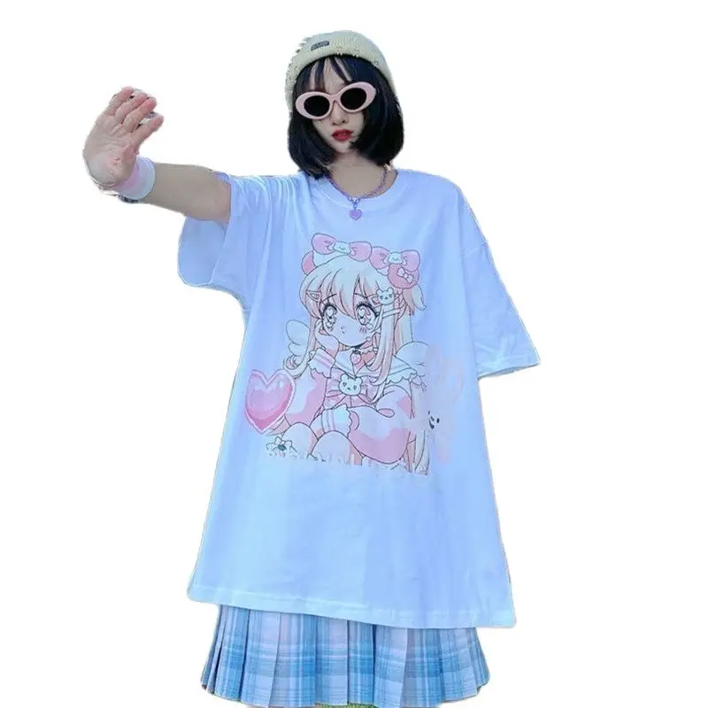 Harajuku Kawaii Cartoon Pink T Shirt Women Cute Anime Funny Cartoon T-Shirt Ullzang 90s Tshirt Summer Korean Style Top Tees
Harajuku Kawaii Cartoon Pink T Shirt Women Cute Anime Funny Cartoon T-Shirt Ullzang 90s Tshirt Summer Korean Style Top Tees