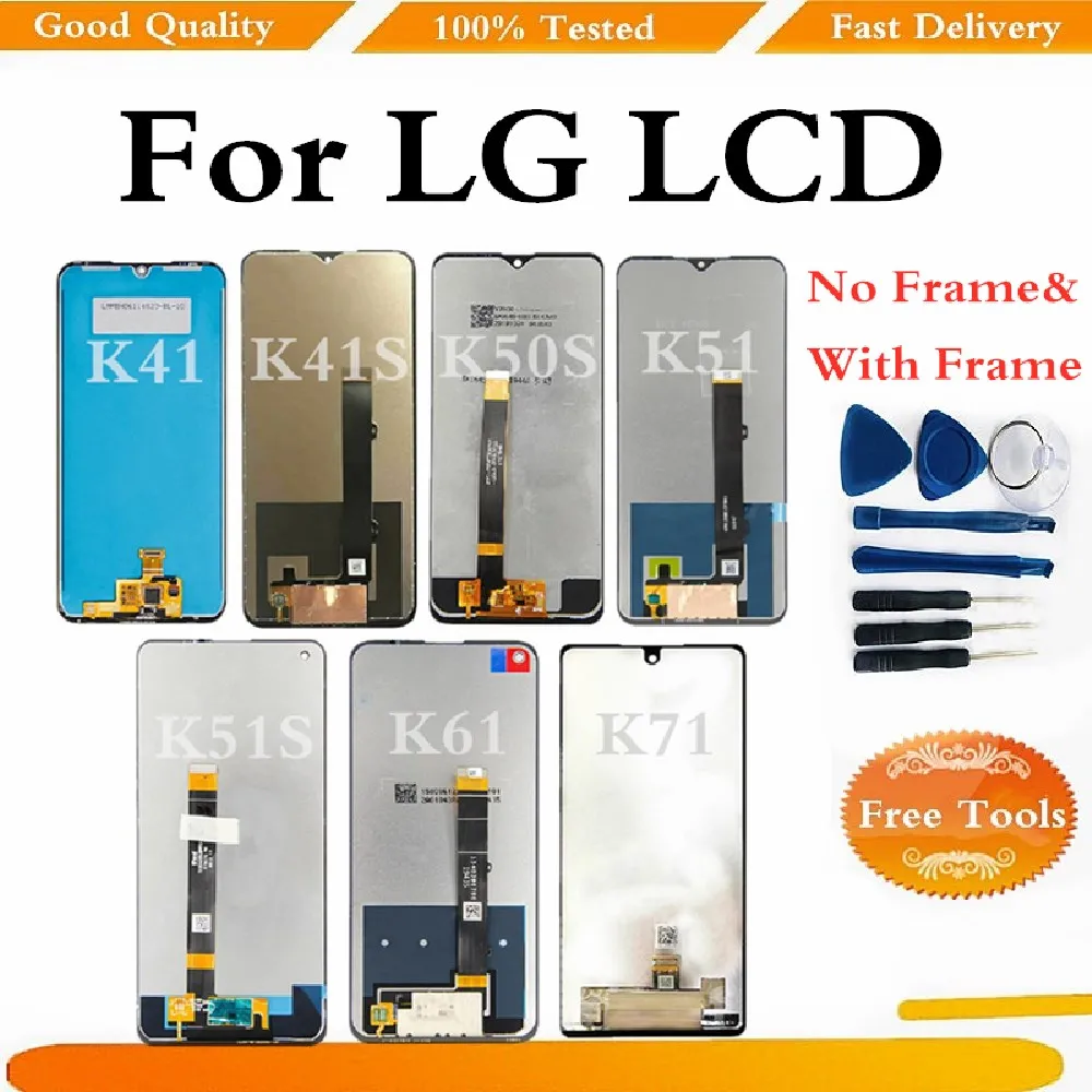 LCD For LG K41 S k410 Display K51 S For K50 K61 K71 LCD Screen Touch Digitizer Replacement LMK410EMW LMK510EMW Q630
LCD For LG K41 S k410 Display K51 S For K50 K61 K71 LCD Screen Touch Digitizer Replacement LMK410EMW LMK510EMW Q630