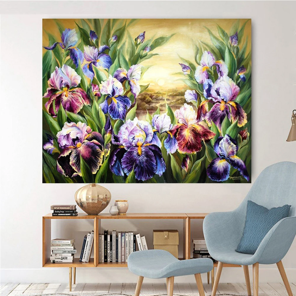 Sunrise Irises Painting Full DIY 5D Diamond Painting Cross Stitch Kits Garden Flowers Diamond Mosaic Embroidery Art
Sunrise Irises Painting Full DIY 5D Diamond Painting Cross Stitch Kits Garden Flowers Diamond Mosaic Embroidery Art