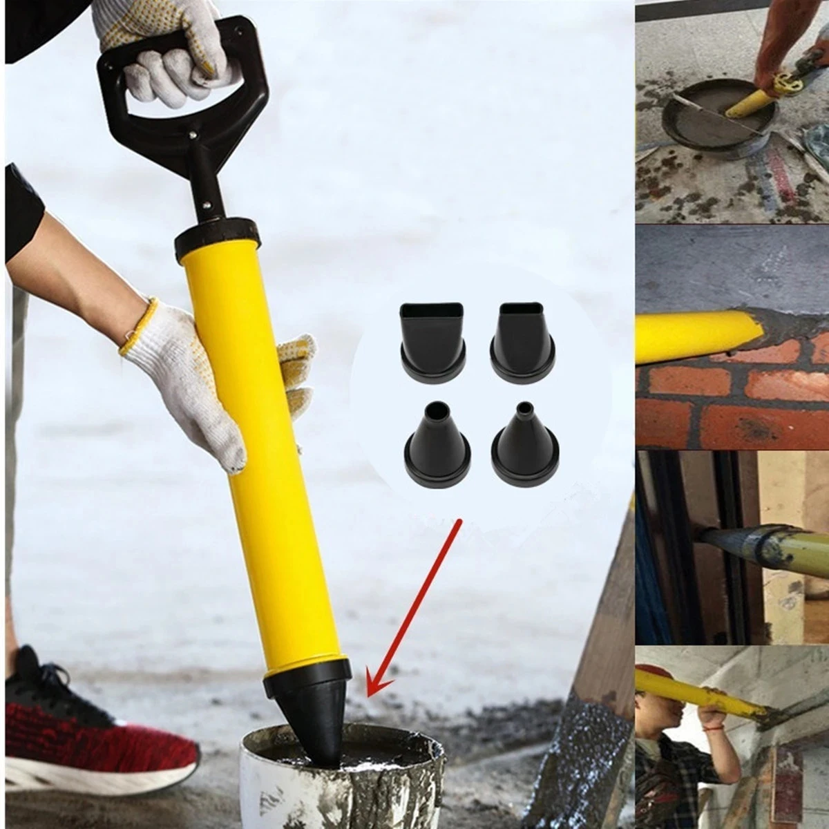 2021 New Cement Caulking Pump Manual Mortar Filling Gun Lime Grouting Tube Sprayer Applicator With 4 Nozzles Construction Tools
2021 New Cement Caulking Pump Manual Mortar Filling Gun Lime Grouting Tube Sprayer Applicator With 4 Nozzles Construction Tools