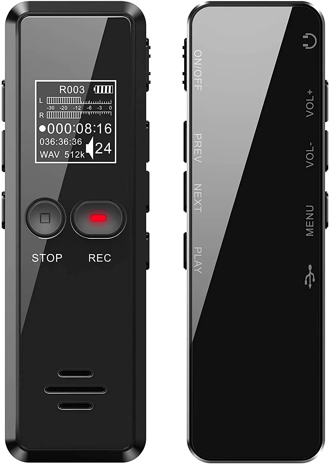 V90 Digital Voice Recorder 1536kbps High Recording Quality Sound Reduction One-Touch Recording Voice Recognition Dictaphone MP3
V90 Digital Voice Recorder 1536kbps High Recording Quality Sound Reduction One-Touch Recording Voice Recognition Dictaphone MP3