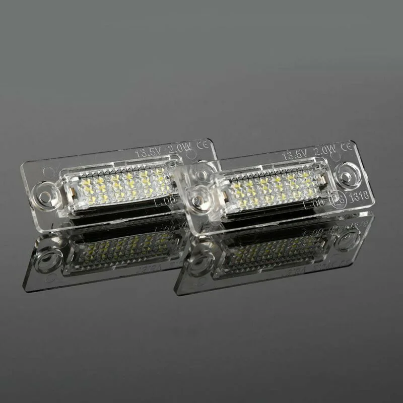 1Pair LED License Plate Lights SMD 18 SMD 6000K For Touran Golf Passat Caddy T5 Xenon White Light Color Car Accessories Durable
1Pair LED License Plate Lights SMD 18 SMD 6000K For Touran Golf Passat Caddy T5 Xenon White Light Color Car Accessories Durable