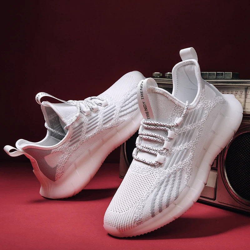 Spring Autumn Men's Fashion Casual Shoes Light Breathable Damping Air Cushion Running Shoes Lace-up Rubber Sports Shoes 
Spring Autumn Men's Fashion Casual Shoes Light Breathable Damping Air Cushion Running Shoes Lace-up Rubber Sports Shoes