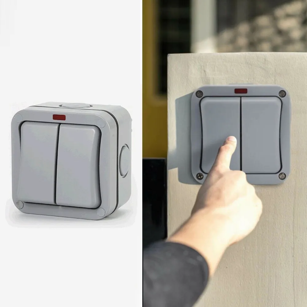 Outdoor Waterproof Switch Splash-proof Wall Switch Double Control Switch 20A IP66 High Quality Dustproof Home Switch
Outdoor Waterproof Switch Splash-proof Wall Switch Double Control Switch 20A IP66 High Quality Dustproof Home Switch