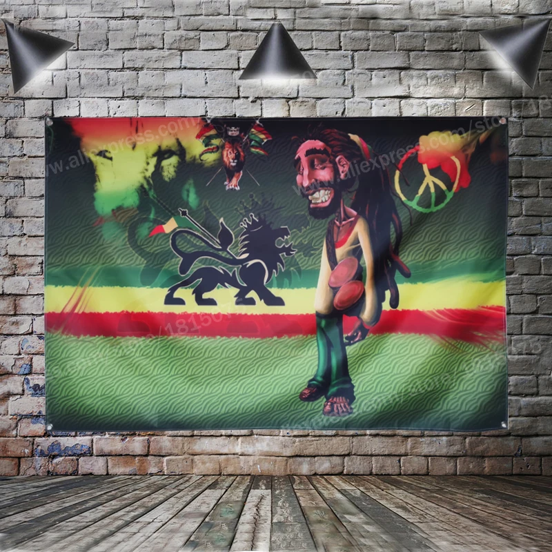 Rasta Reggae Lion Colorful Flag Banner Jamaica Peace Polyester 3*5FT 144* 96CM Hang On The Wall 4 Grommets Custom Flag Indoor
Rasta Reggae Lion Colorful Flag Banner Jamaica Peace Polyester 3*5FT 144* 96CM Hang On The Wall 4 Grommets Custom Flag Indoor
