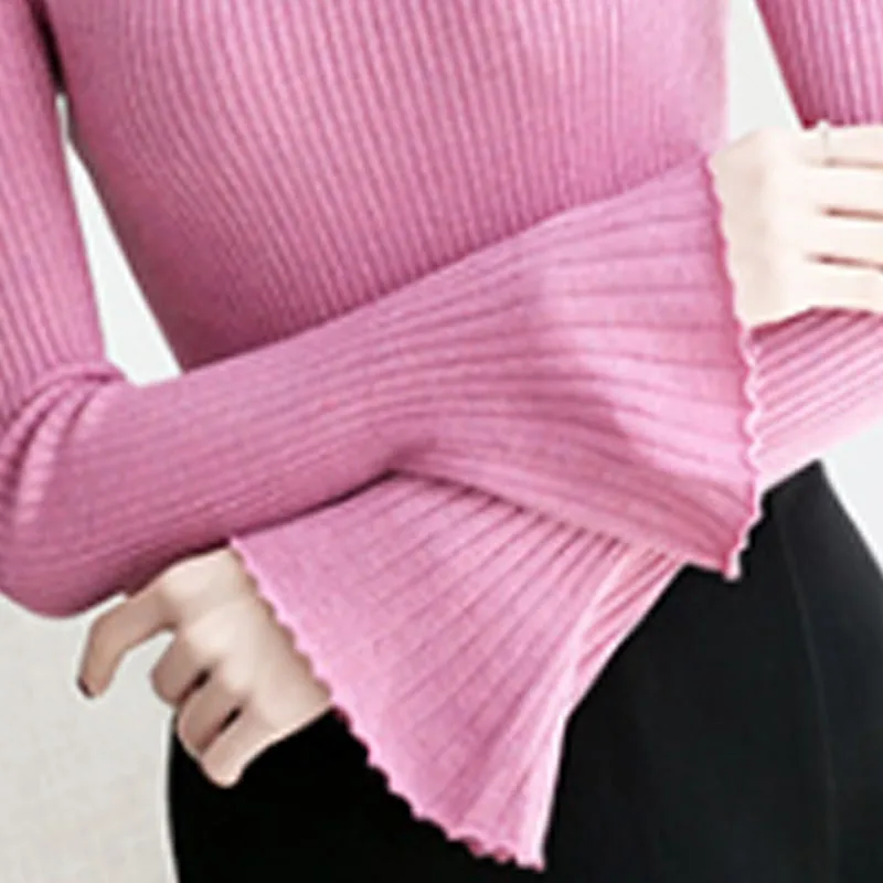 2021 Women Fashion Sweaters O-neck Flare Sleeve Women Tops Soft Knitted Sweaters Long Sleeve Women Elegant Sweaters 5274 50
2021 Women Fashion Sweaters O-neck Flare Sleeve Women Tops Soft Knitted Sweaters Long Sleeve Women Elegant Sweaters 5274 50