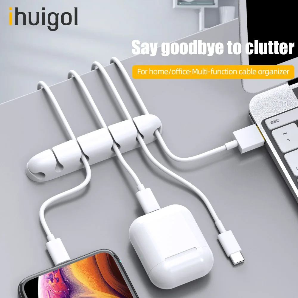 ihuigol Cable Organizer Silicone USB Cable Management Clips Home Car Flexible Wire Winder For Headphone Keyboard Earphone Holder
ihuigol Cable Organizer Silicone USB Cable Management Clips Home Car Flexible Wire Winder For Headphone Keyboard Earphone Holder