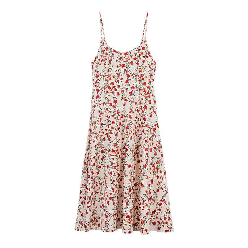 Dress 2021 New Plus Size Women's Summer Floral A-line Skirt Mid-length Slim Sling Fashion Dress Spaghetti Strap Dress
Dress 2021 New Plus Size Women's Summer Floral A-line Skirt Mid-length Slim Sling Fashion Dress Spaghetti Strap Dress