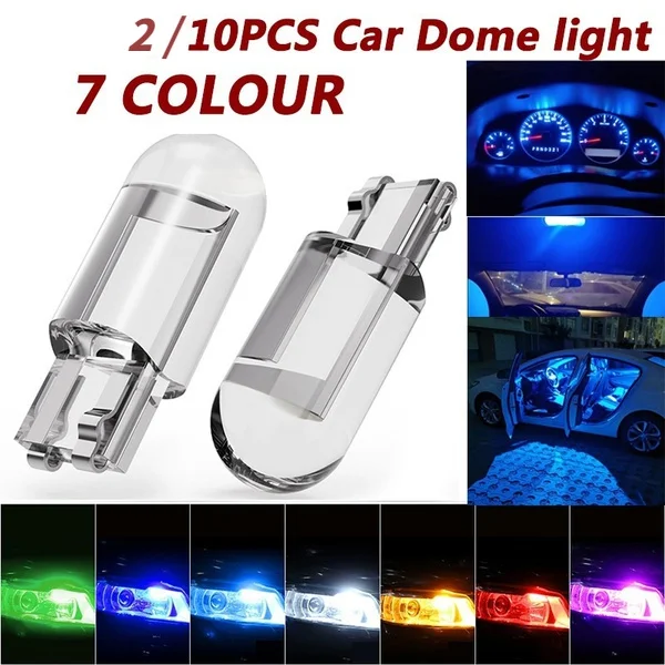 10PCs W5W 194 T10 Glass Housing Cob LED Car Bulb 3000K 6000K White Green Blue Red Wedge License Plate Lamp Dome Light White
10PCs W5W 194 T10 Glass Housing Cob LED Car Bulb 3000K 6000K White Green Blue Red Wedge License Plate Lamp Dome Light White