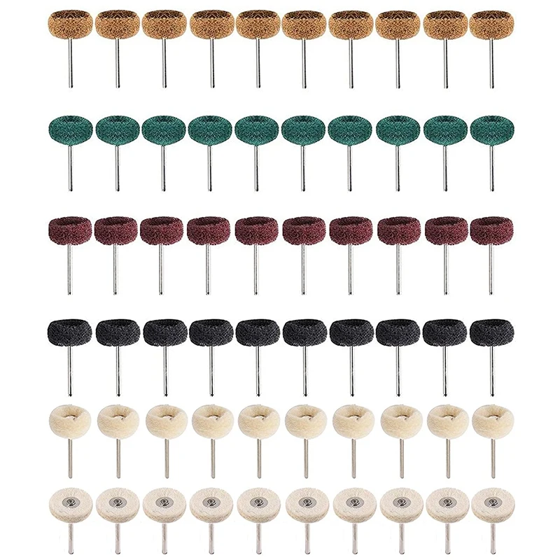 60Pcs 1Inch(25Mm) Abrasive Wheel Buffing Polishing Wheel Set Scouring Pad For Dremel Rotary Tool 1/8Inch(3Mm) Shank 
60Pcs 1Inch(25Mm) Abrasive Wheel Buffing Polishing Wheel Set Scouring Pad For Dremel Rotary Tool 1/8Inch(3Mm) Shank