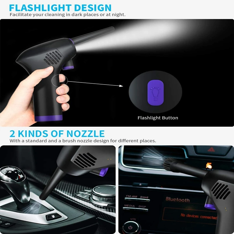 Cordless Air Dust Collector for Computer Cleaning,15000 MAh Battery, Powerful 45000 RPM,Can Replace Compressed Air Cans
Cordless Air Dust Collector for Computer Cleaning,15000 MAh Battery, Powerful 45000 RPM,Can Replace Compressed Air Cans