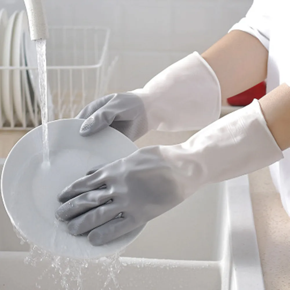 Kitchen Waterproof Rubber Latex Thin Section Durable Dishwashing Laundry Plastic Cleaning Housework Gloves
Kitchen Waterproof Rubber Latex Thin Section Durable Dishwashing Laundry Plastic Cleaning Housework Gloves