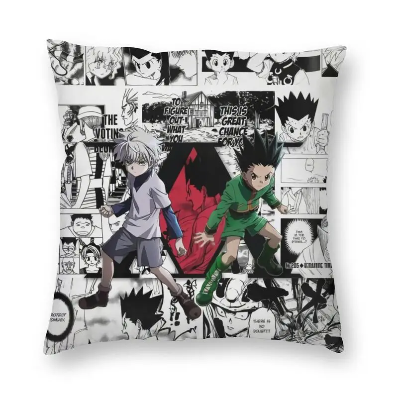 Hunter X Hunter Throw Pillow Case Home Decorative Gon Freecss Killua Zoldyck Cushion Cover 45x45cm Pillowcover for Living Room 
Hunter X Hunter Throw Pillow Case Home Decorative Gon Freecss Killua Zoldyck Cushion Cover 45x45cm Pillowcover for Living Room