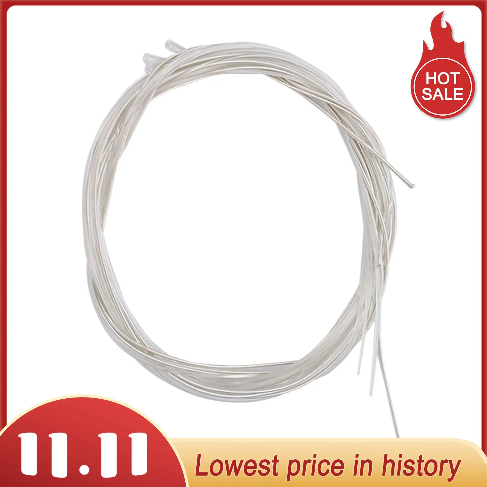 Classical Guitar Strings 6pcs/set Clear Nylon Strings Silver-Plated Copper Musical Instrument Accessories
Classical Guitar Strings 6pcs/set Clear Nylon Strings Silver-Plated Copper Musical Instrument Accessories