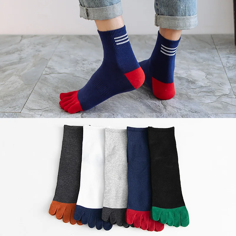 Toe Socks Men's Mid-Calf Cotton Socks Autumn and Winter Toe Men's Socks Deodorant and Sweat-Absorbing Toe Socks Breathable Toe 
Toe Socks Men's Mid-Calf Cotton Socks Autumn and Winter Toe Men's Socks Deodorant and Sweat-Absorbing Toe Socks Breathable Toe