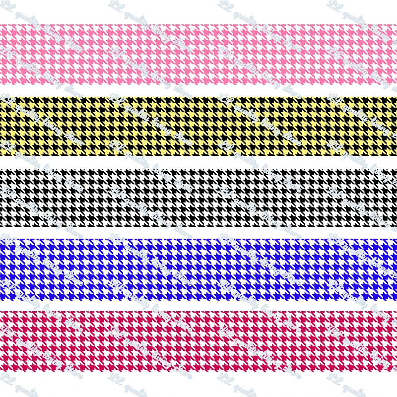 New Houndstooth pattern printed grosgrain ribbon/16mm printed elastic foe ribbons DIY hair bows Sewing webbing 50 yards
New Houndstooth pattern printed grosgrain ribbon/16mm printed elastic foe ribbons DIY hair bows Sewing webbing 50 yards