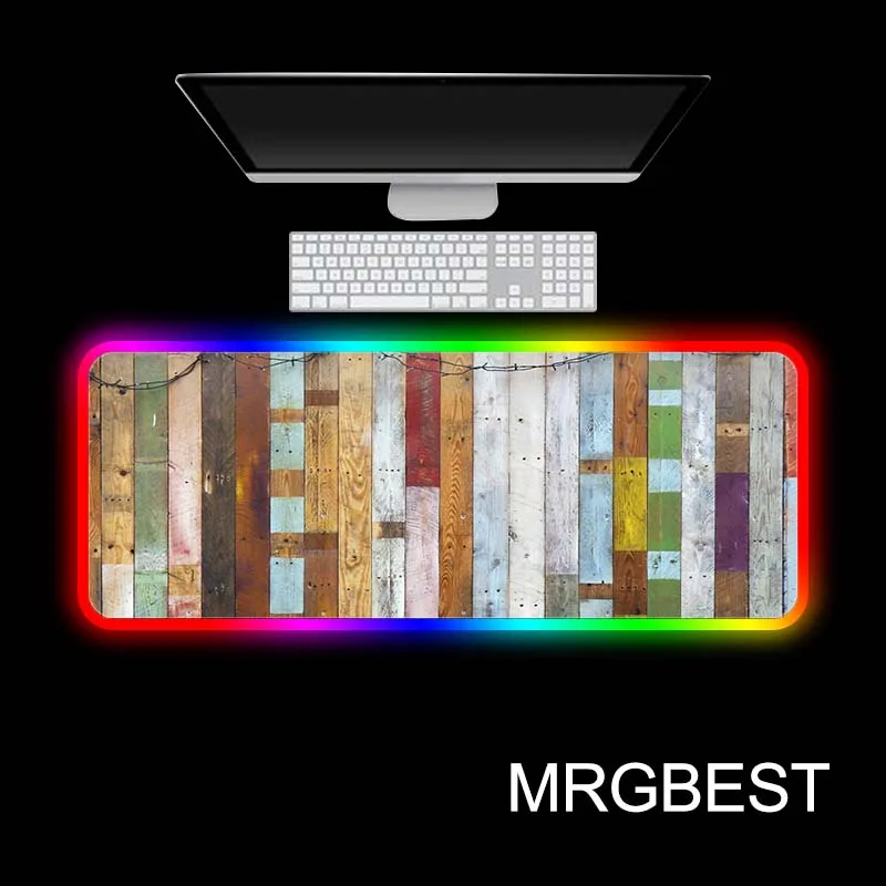 MRGBEST Colorful wood grain Gaming RGB Large Anime Mouse Pad Mat Computer pad Led Backlight Keyboard Desk
MRGBEST Colorful wood grain Gaming RGB Large Anime Mouse Pad Mat Computer pad Led Backlight Keyboard Desk