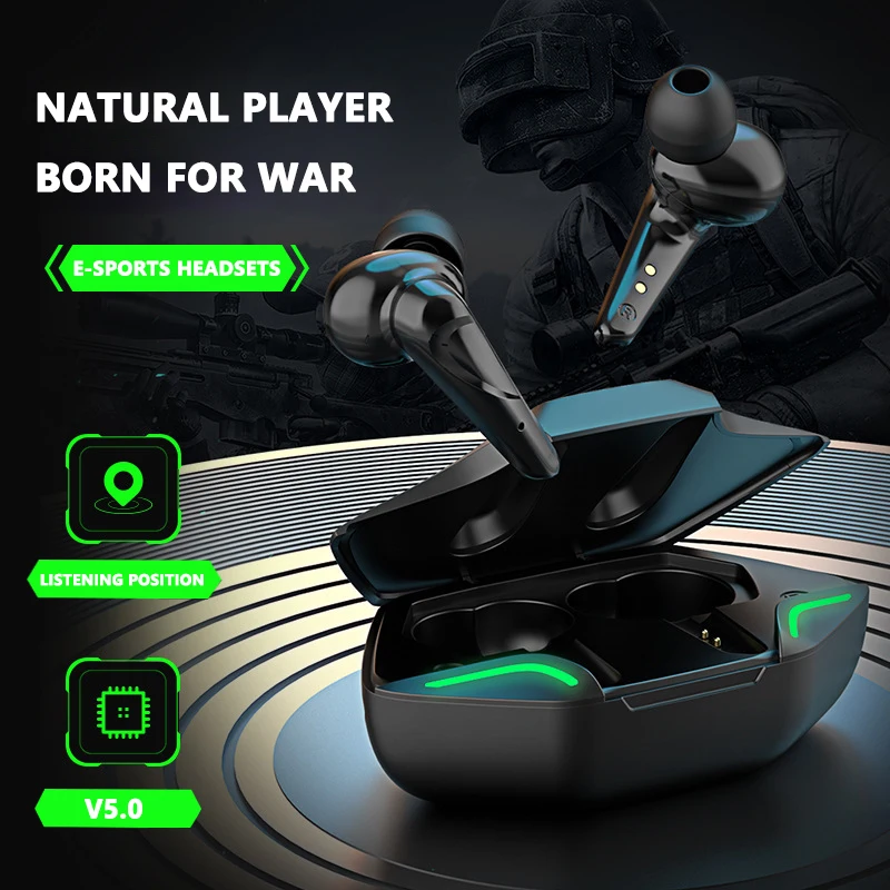 Беспроводные наушники Bluetooth 5,0, игровые наушники с низкой задержкой, наушники-вкладыши, водонепроницаемая стереогарнитура с микрофоном, уни... 
Беспроводные наушники Bluetooth 5,0, игровые наушники с низкой задержкой, наушники-вкладыши, водонепроницаемая стереогарнитура с микрофоном, уни...