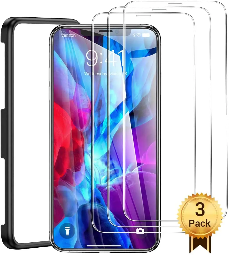 3 Pack Tempered Glass Screen Protector For iPhone 13 12 7 8 XS XR 11 Pro Max Anti-Shatter Phone Film Cover & Installation Frame
3 Pack Tempered Glass Screen Protector For iPhone 13 12 7 8 XS XR 11 Pro Max Anti-Shatter Phone Film Cover & Installation Frame