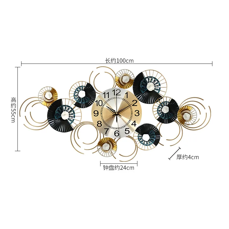 Modern light luxury metal wall clock a living room silence fashion decorative clock personalized and creative iron wall clock
Modern light luxury metal wall clock a living room silence fashion decorative clock personalized and creative iron wall clock
