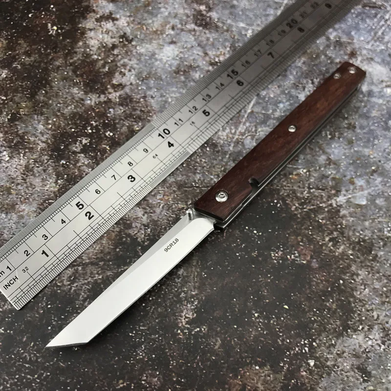 New Style Rosewood Wooden Handle Outdoor Survival Camping Survival Tactics Multifunctional Field Self-defense Tool Folding Knife
New Style Rosewood Wooden Handle Outdoor Survival Camping Survival Tactics Multifunctional Field Self-defense Tool Folding Knife