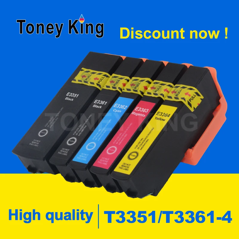 Совместимый с EPSON 33XL 33 чернильный картридж Toney King для принтера T3351 T3361 expressions Premium XP 530 540 630 640 635 645 830 900
Совместимый с EPSON 33XL 33 чернильный картридж Toney King для принтера T3351 T3361 expressions Premium XP 530 540 630 640 635 645 830 900