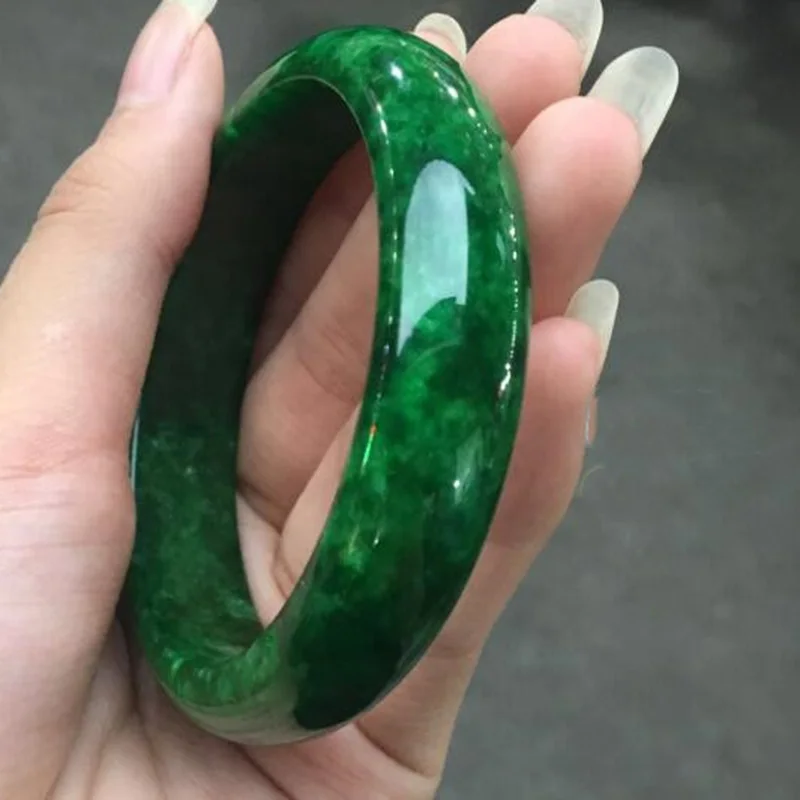 Real Jade Bangles Women Fine Jewelry Genuine Natural Certified Jades Stone Emerald Jadeite Bangle Handmade Bracelets Accessories 
Real Jade Bangles Women Fine Jewelry Genuine Natural Certified Jades Stone Emerald Jadeite Bangle Handmade Bracelets Accessories