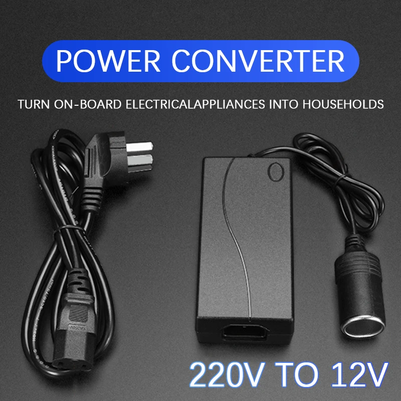 Power Converter 220V To 12V 100W Household Socket Car Vacuum Cleaner Adapter Cigarette Lighter Adapter Multifunction Converter
Power Converter 220V To 12V 100W Household Socket Car Vacuum Cleaner Adapter Cigarette Lighter Adapter Multifunction Converter