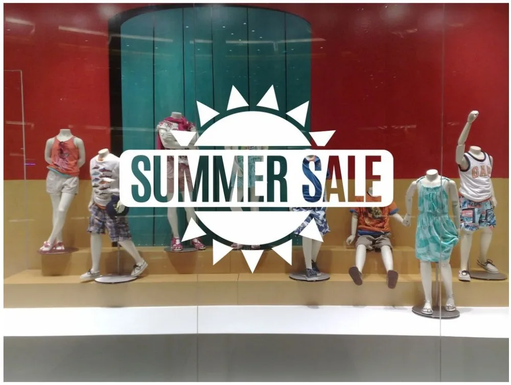 Summer Sale Quote Wall Stickers Windows Wall Decal Vinyl Sun Pattern Creative Shop Decals Removable Art Mural SYY634
Summer Sale Quote Wall Stickers Windows Wall Decal Vinyl Sun Pattern Creative Shop Decals Removable Art Mural SYY634