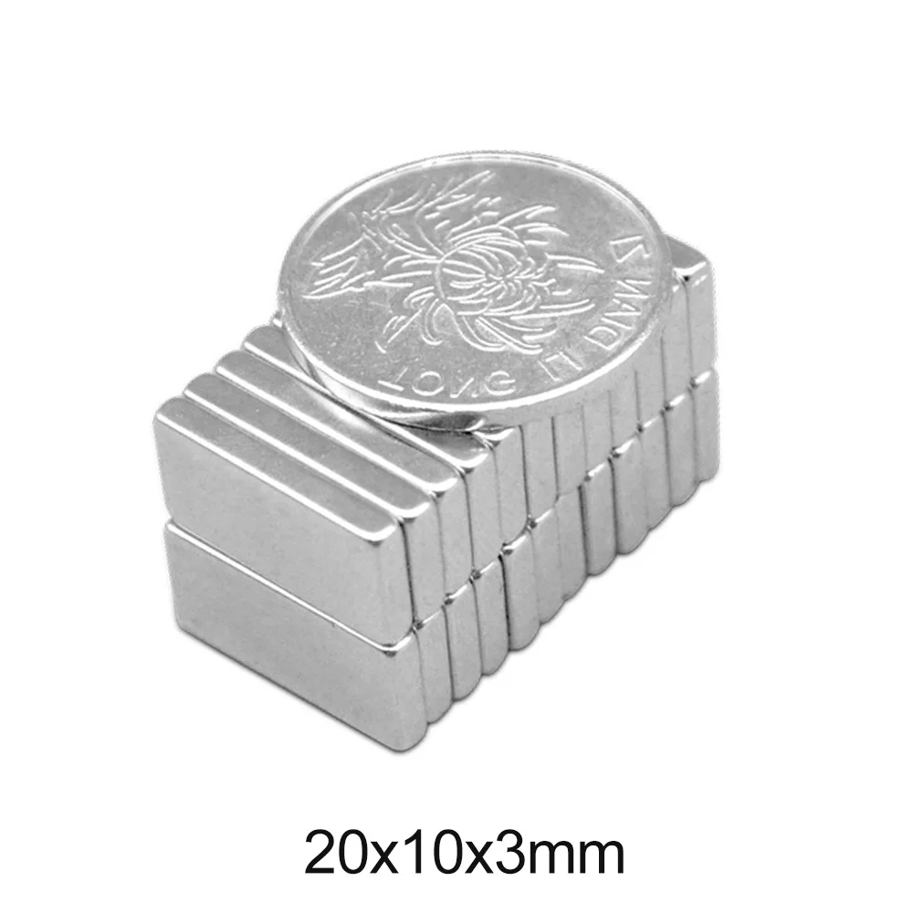 5~100pcs 20x10x3 mm Block Powerful Magnets Bulk Sheet Neodymium Magnetic 20x10x3mm Super Strong Permanent NdFeB Magnet 20*10*3
5~100pcs 20x10x3 mm Block Powerful Magnets Bulk Sheet Neodymium Magnetic 20x10x3mm Super Strong Permanent NdFeB Magnet 20*10*3